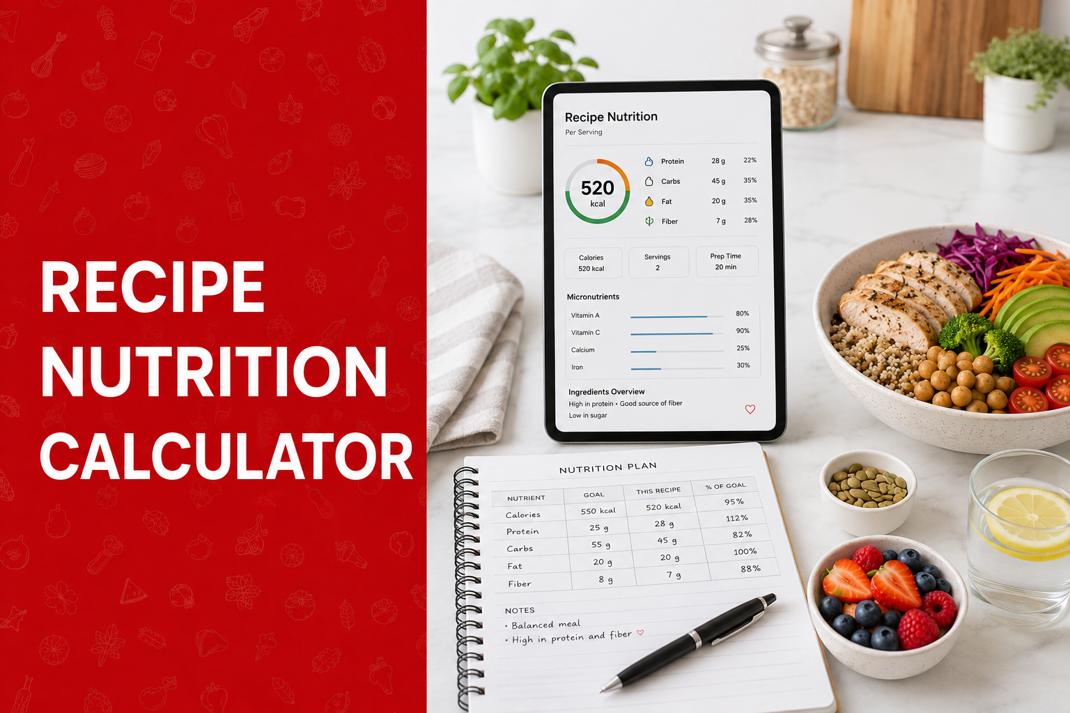 Recipe Nutrition Calculator: Calculate Calories & Macros Easily