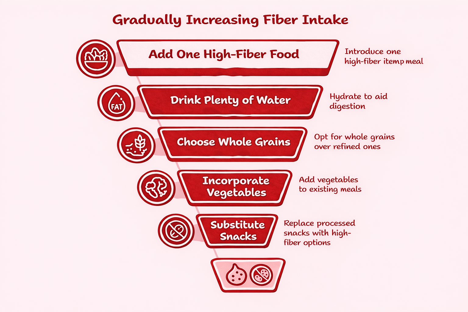 increasing high fiber intake