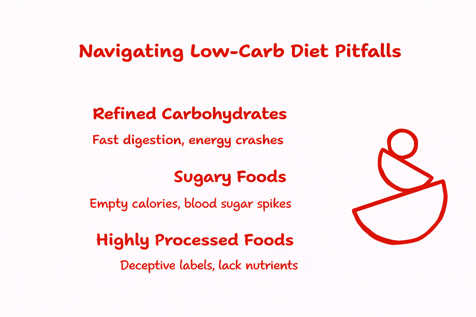 What to avoid on a low carb diet